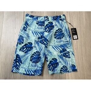 Walter Hagen Shorts Mens 30 Blue Golf Tropical Performance Casual  Hawaiian